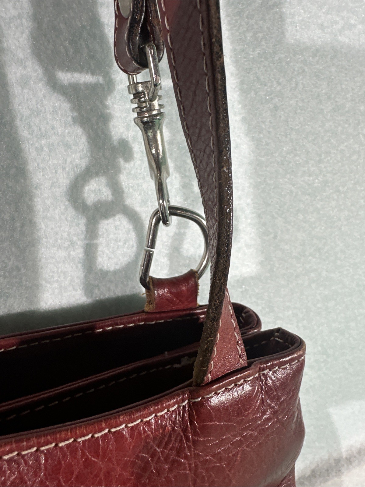 I Medici Firenze Red Leather Tote 11 inches