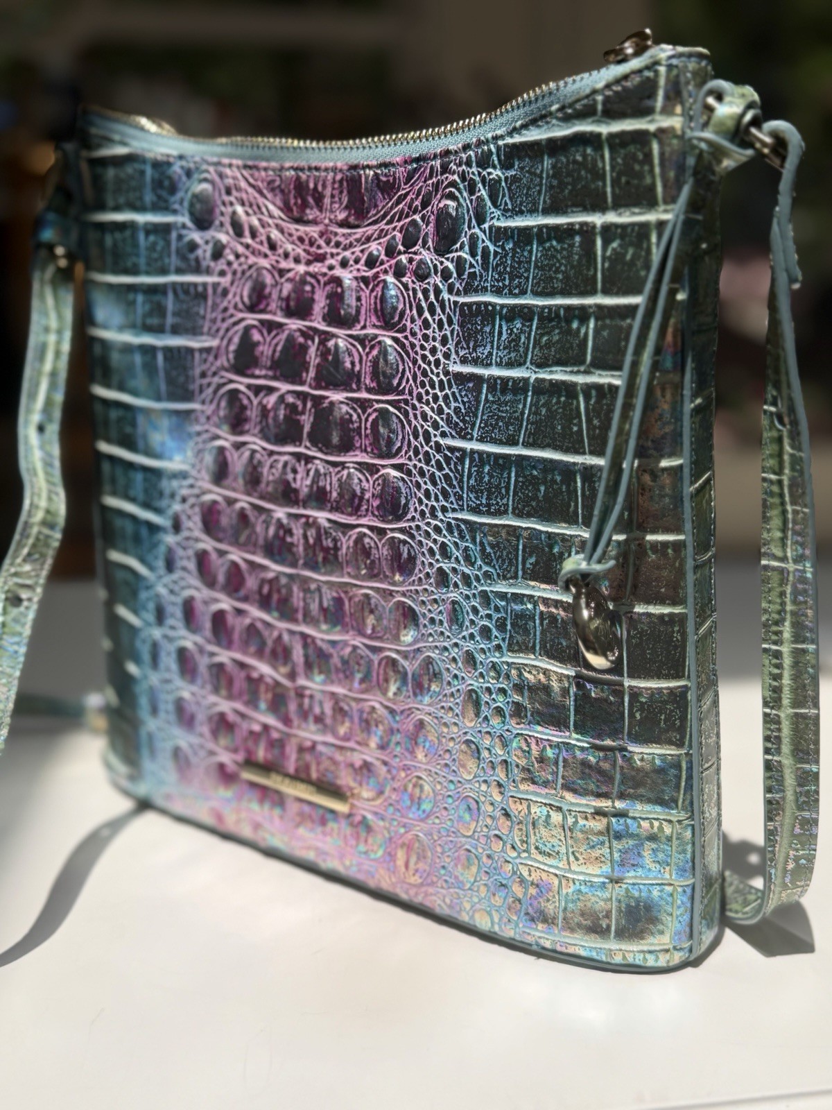 💜🩷🩵 Brahmin VISIONARY DELPHINE, Highly Iridescent Katie, EUC Fabulous!!