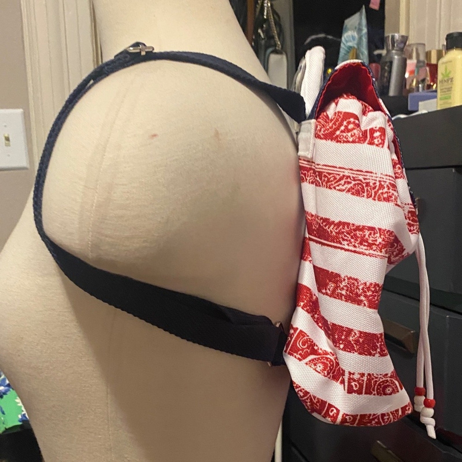 NWT, Claire’s Patriotic Star & Stripe Mini Backpack Approximately 7.5”x4”x8.5”