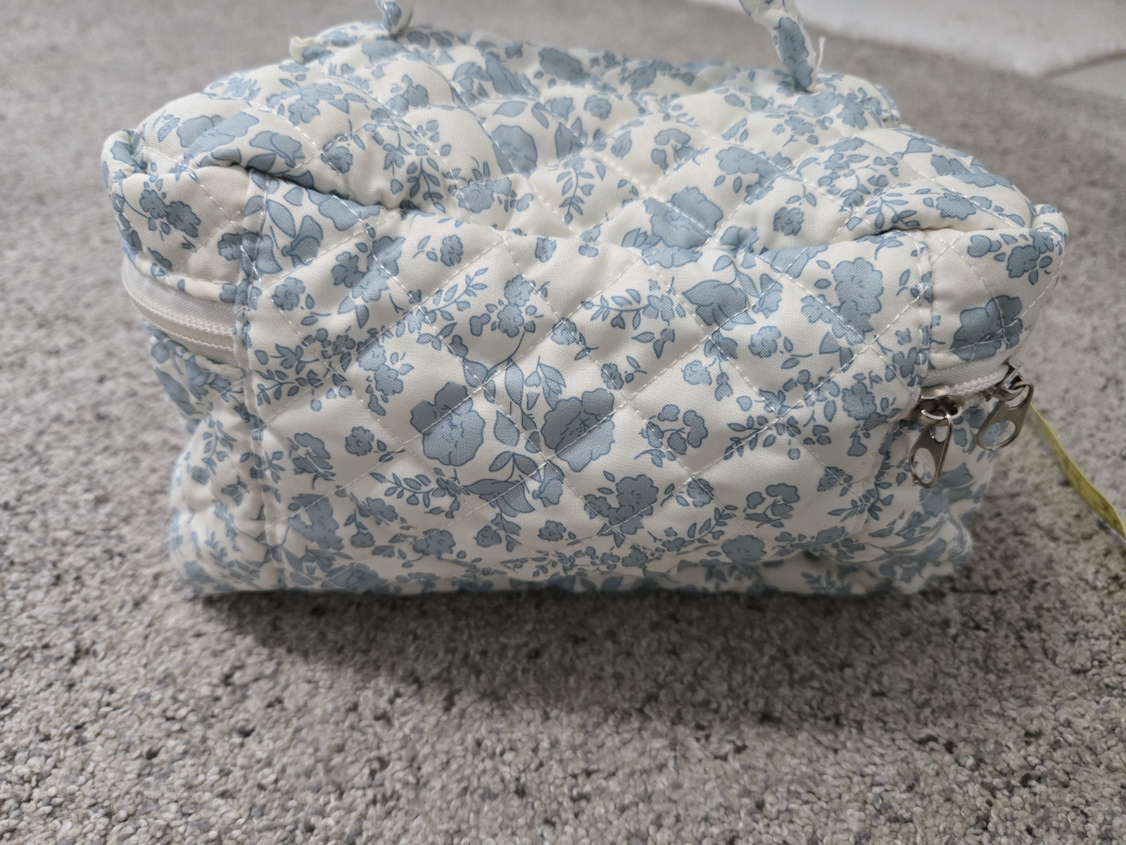 Today Wish You Good Day Tomorrow Will Be The Same As Today Blue Floral Bag