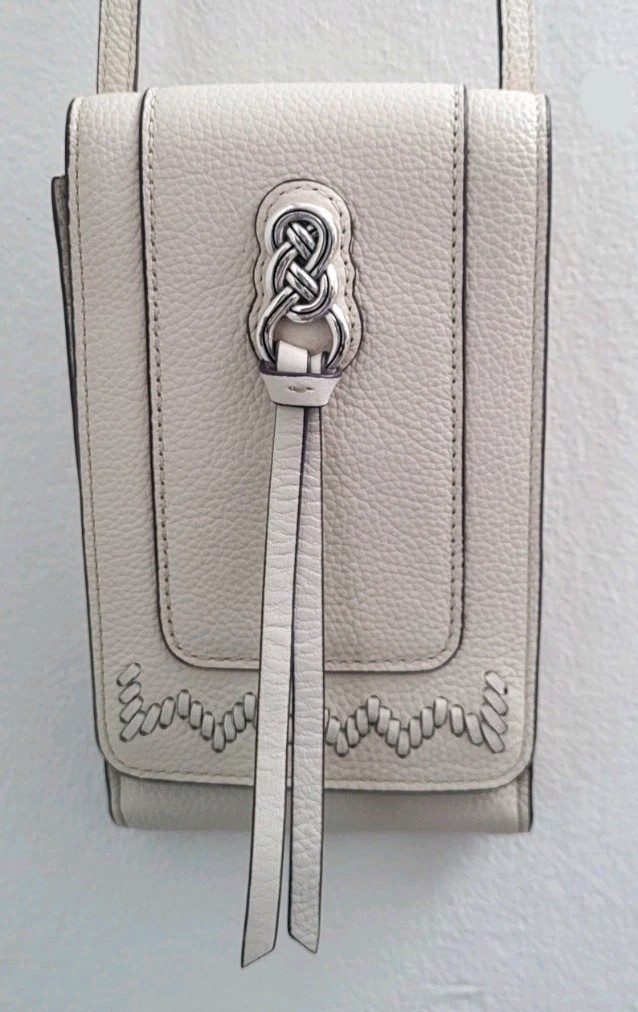 Brighton Interlok Leather Phone Crossbody Organizer EUC