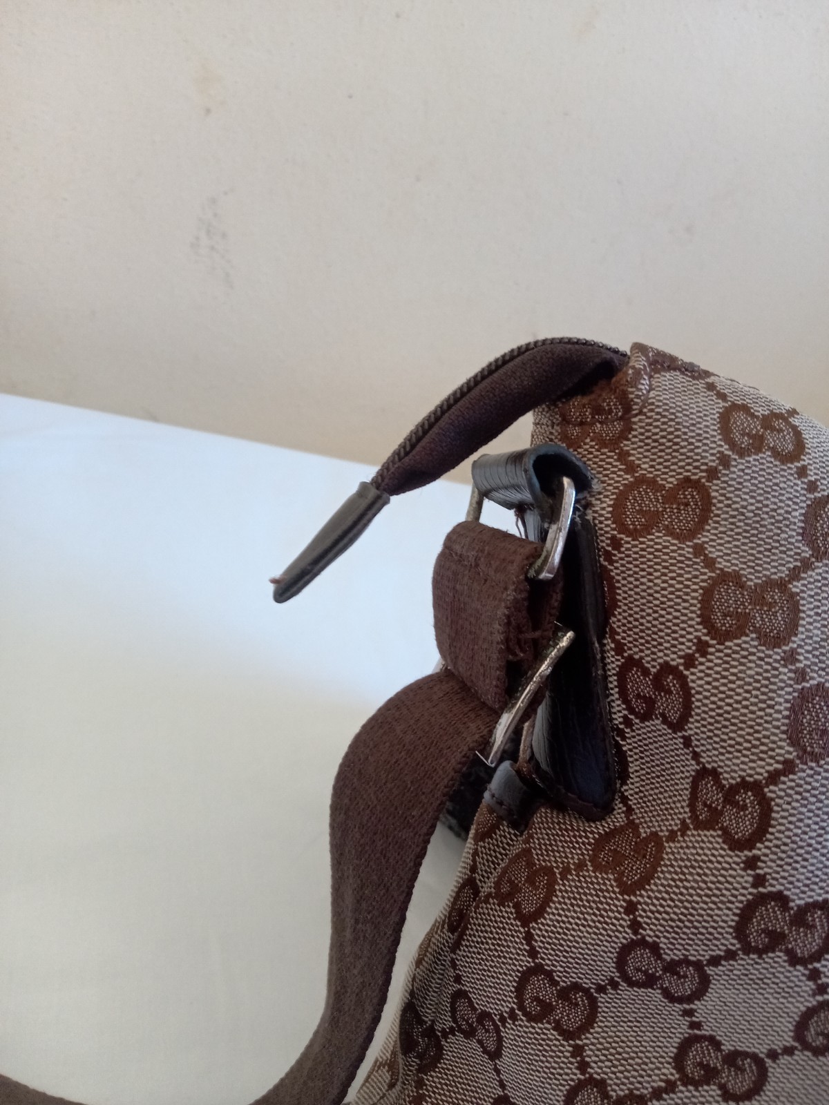 Gucci Brown Canvas Bag