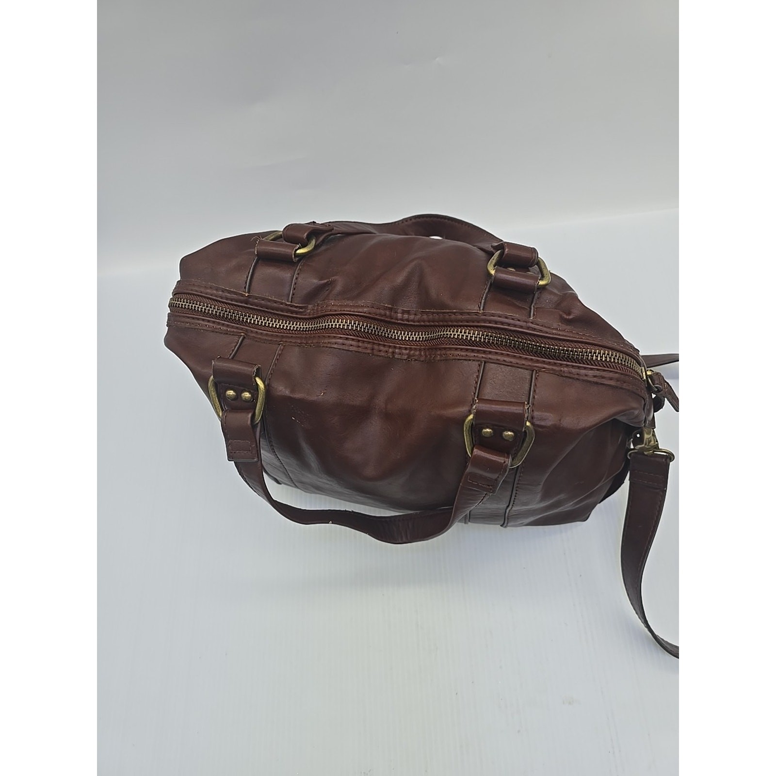 MERONA Faux Leather Hobo Shoulder Bag Purse Color BROWN [65]