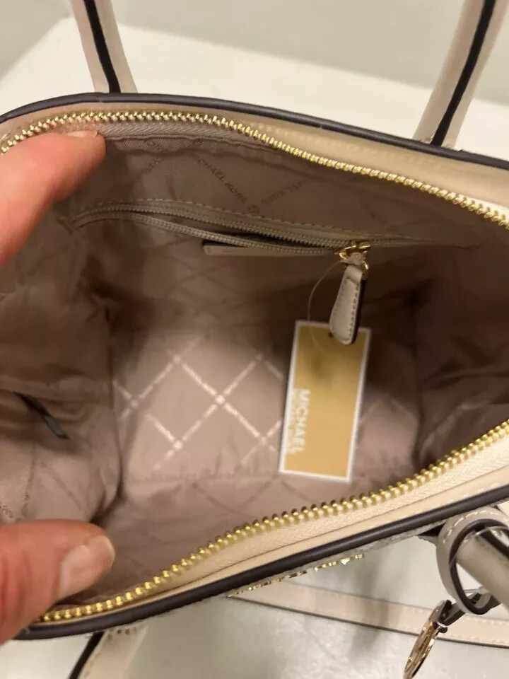 Michael Kors Avril Small Satchel Bag Handbag Purse Shoulder Crossbody + Wallet