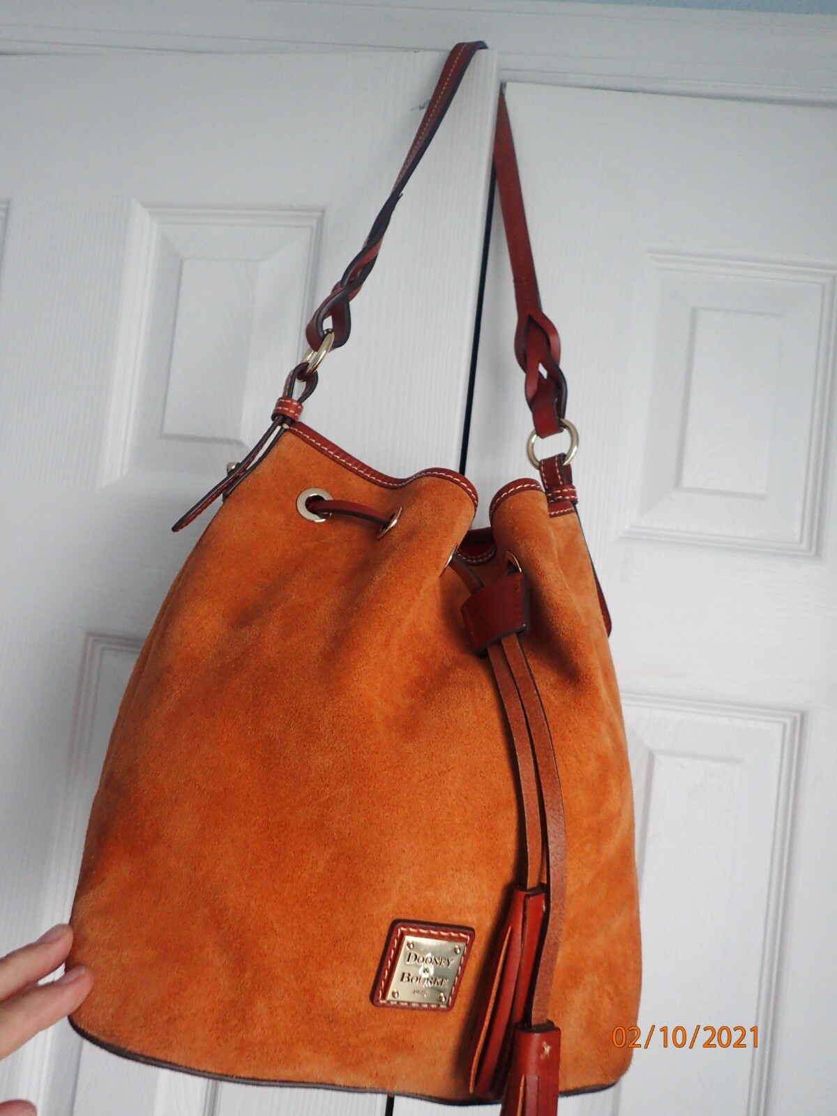 Dooney & Bourke Suede Tasha Drawstring Bag