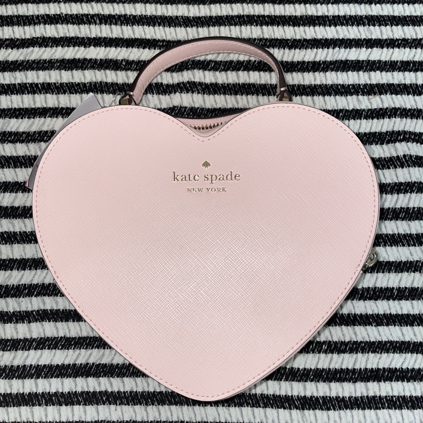 NWT Limited Kate Spade New York Love Shack Heart Leather Crossbody in Pink