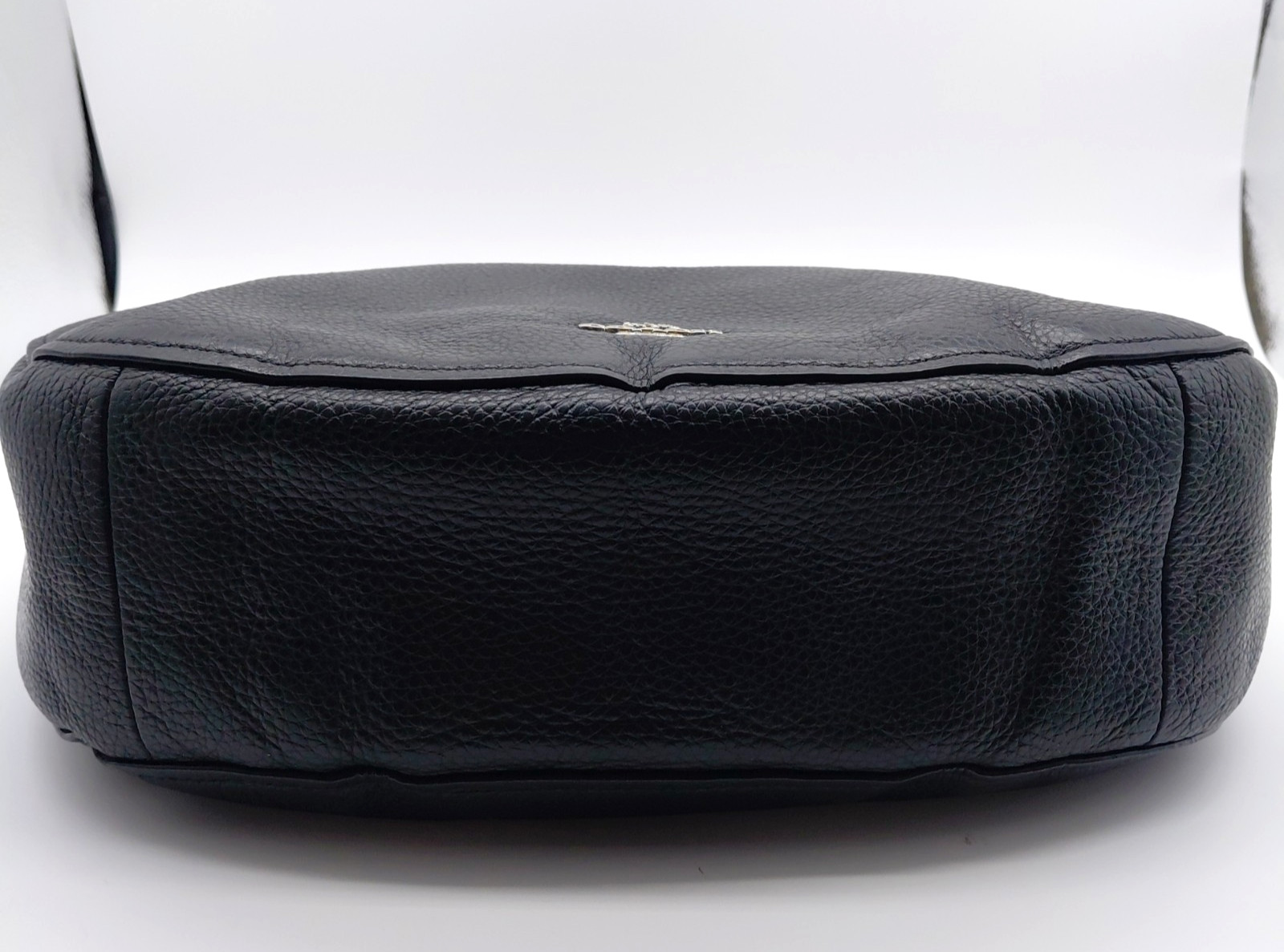 Coach Elle Black Pebbled Leather Hobo Shoulder Bag F31399