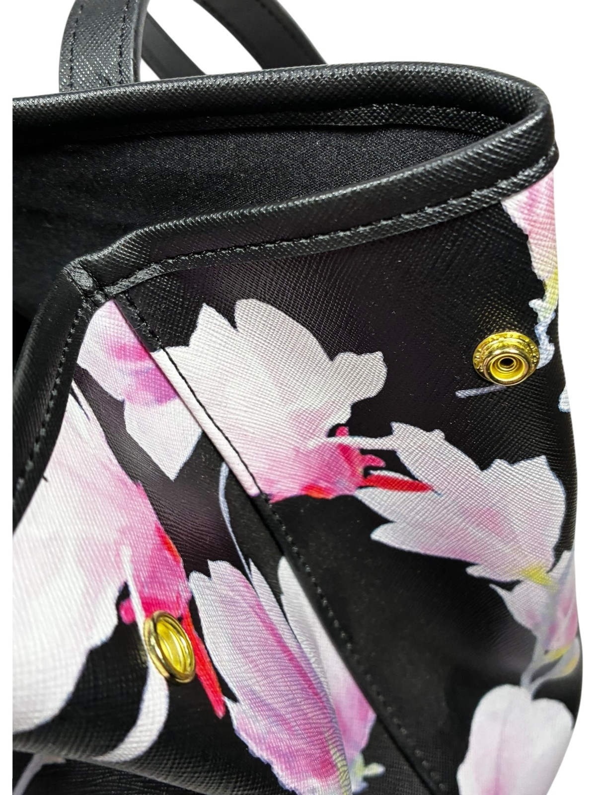 Reaction Kenneth Cole Tulip Tree Floral PVC Tote Bag 15 x 11 x 6.5 inch