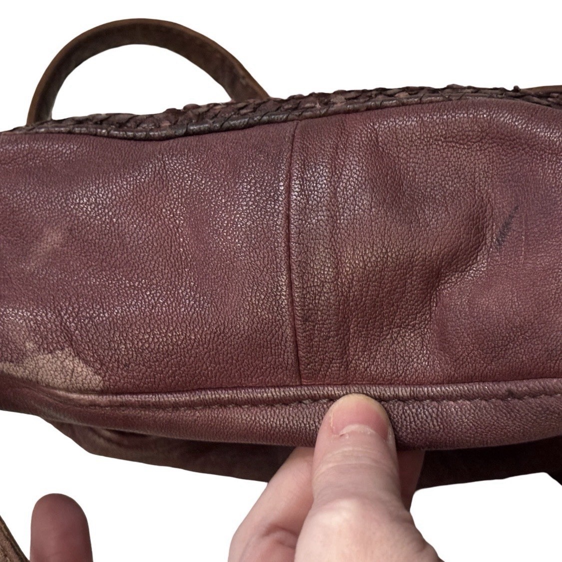 Liebeskind Berlin Goat Leather Crossbody Bag Wine / Oxblood Boho Style cottage