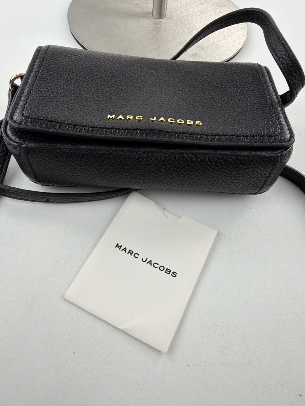 MARC JACOBS H107L01FA21 GROOVE BLACK W/ GOLD HARDWARE LEATHER WOMENS MINI BAG