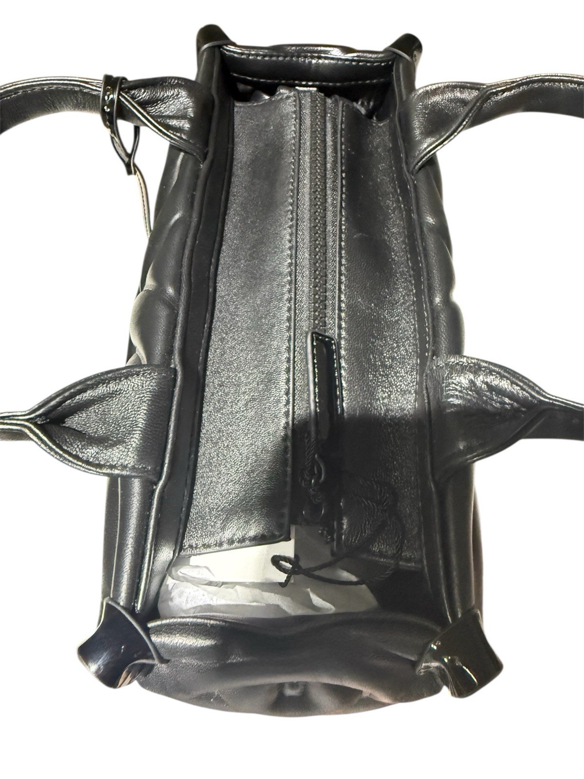 Kurt Geiger London Small Southbank Puff Leather Tote Black NWT $245