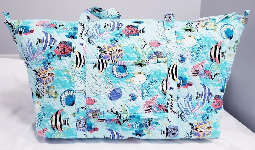 Vera Bradley Antilles Treasure Deluxe Travel Tote Bag Beach Exact Print NWT