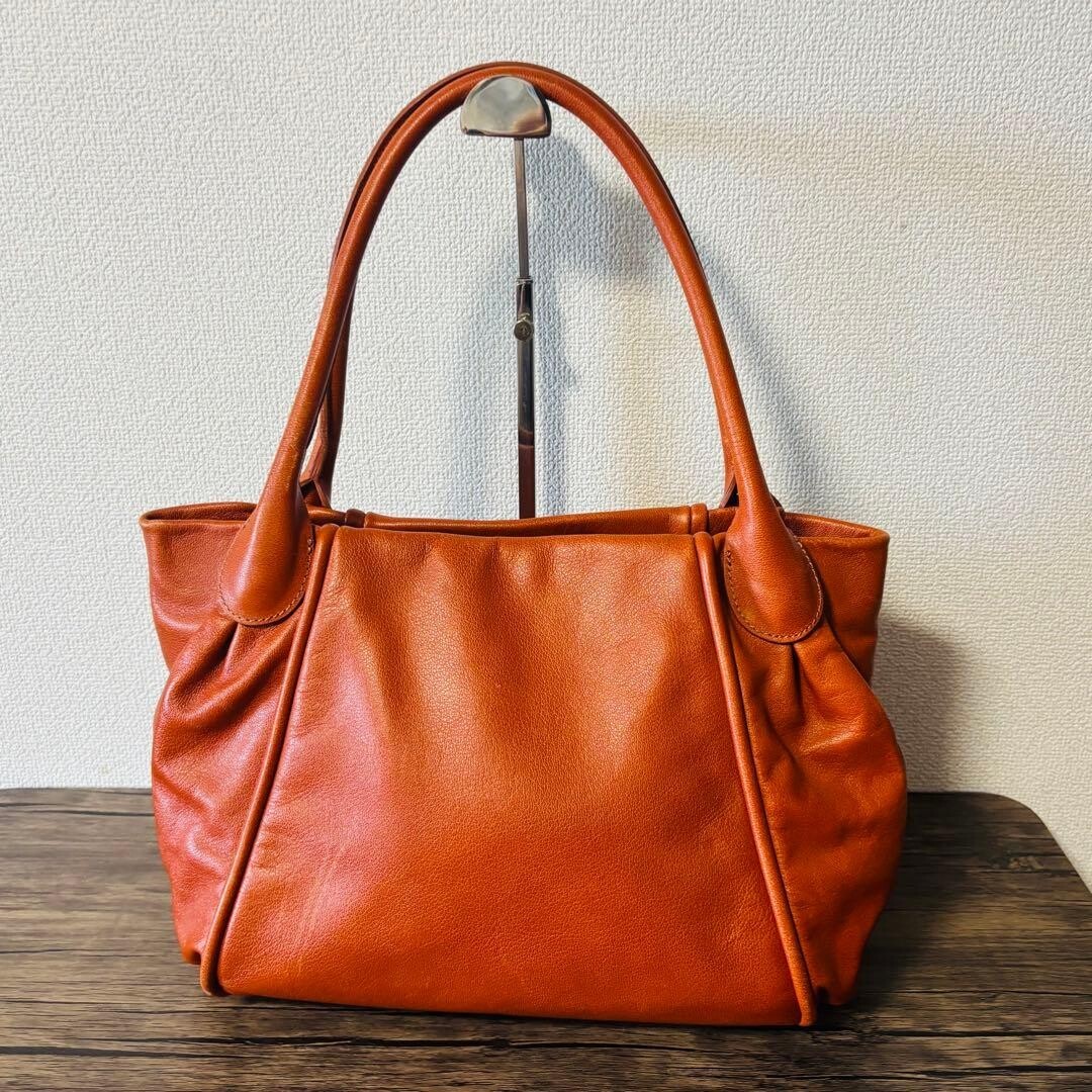 TSUCHIYA KABAN Tote bag Leather A4 Brown Authentic From Japan