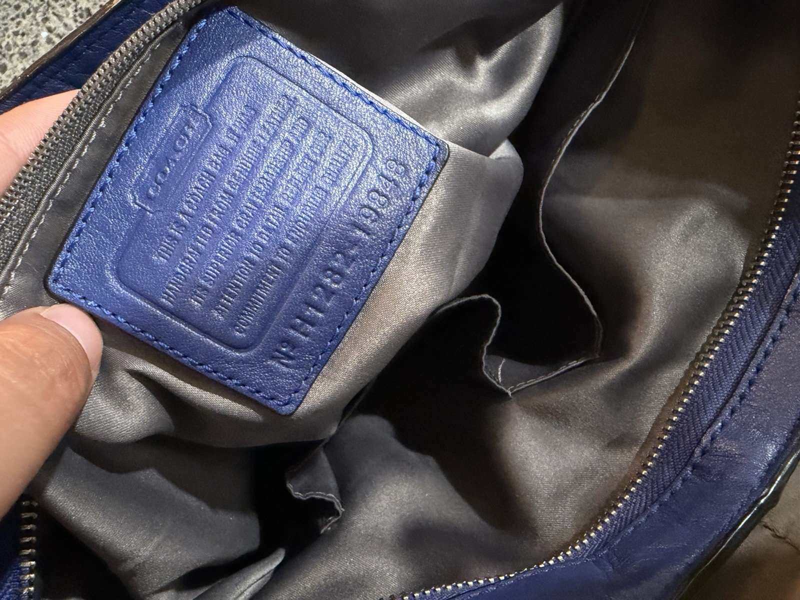 Coach Madison Caroline Ultramarine Pleated bag 19848