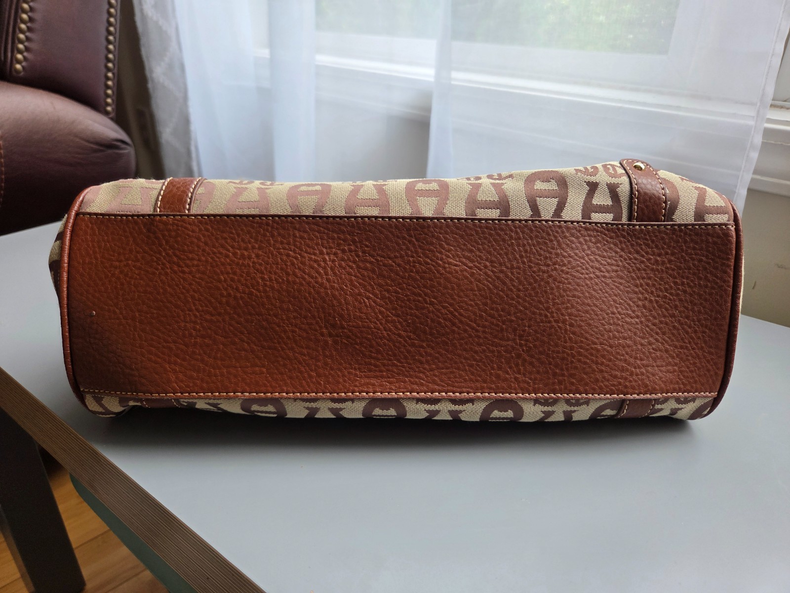 Etienne Aigner Brown Logo Purse