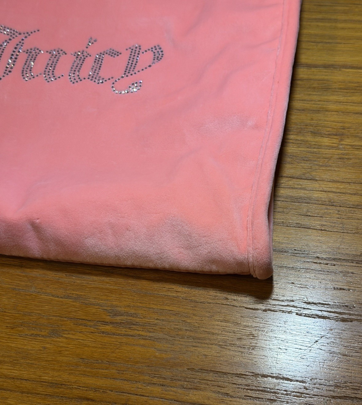 Juicy Couture Kimberly Tall Pink Velour Chain Link Shoulder Tote Bag Y2K