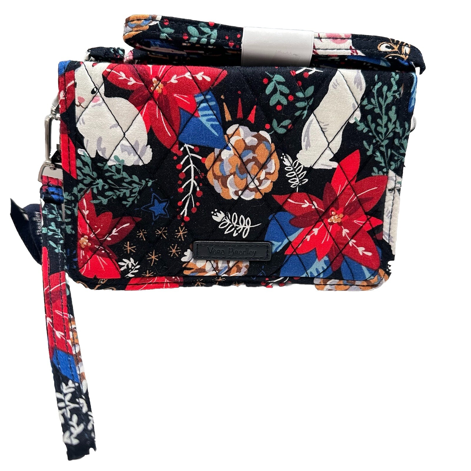 Vera Bradley RFID 3-in-1 Crossbody Bag Purse Wristlet Winter Forest Print NWT