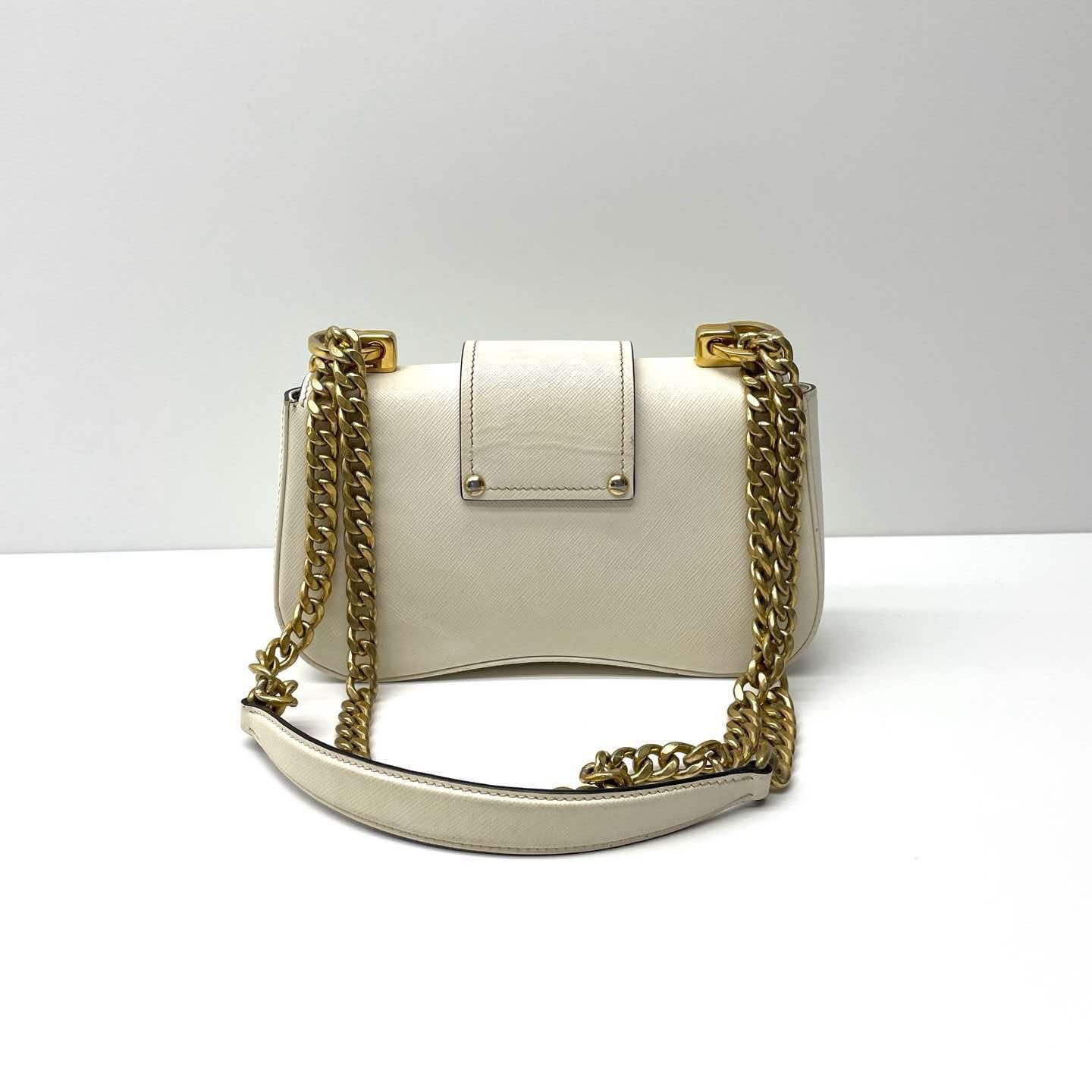 PRADA Sidonie Shoulder bags Leather White