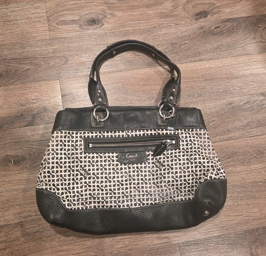 Coach Y2K Penelope Op Art Signature Shoulder Bag, “Op Art Logo Signature Design”