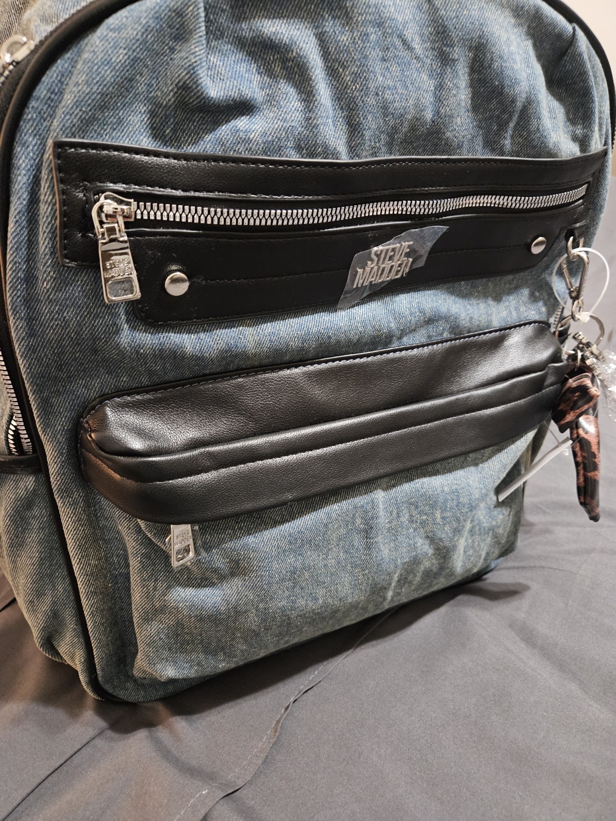 STEVE MADDEN DENIM AND BLACK Bag
