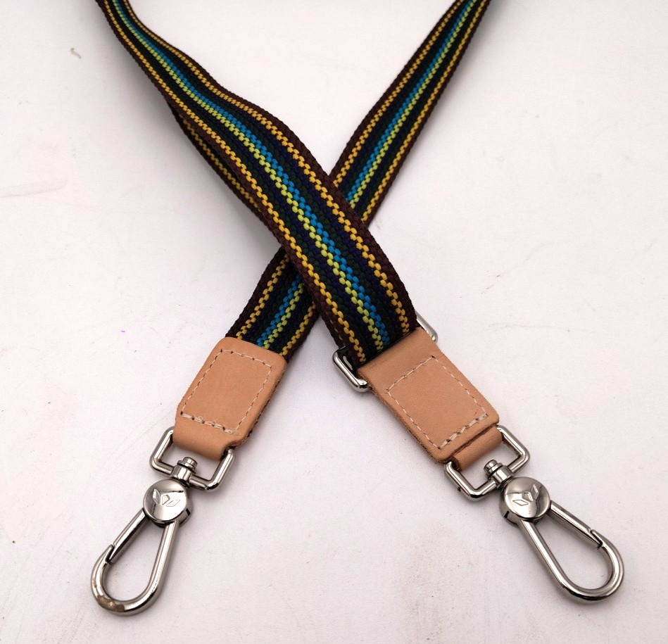 Consuela Brown Slim Webbing Crossbody Strap