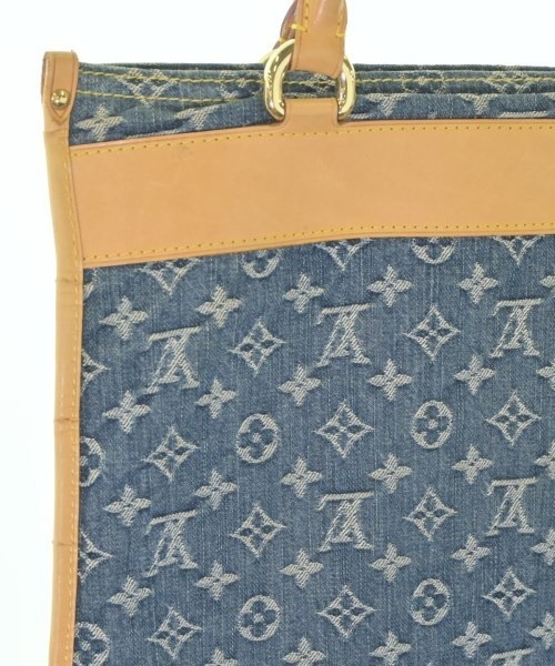 Auth Louis Vuitton Monogram Denim Flat Shopper M95018 Tote W/B/D