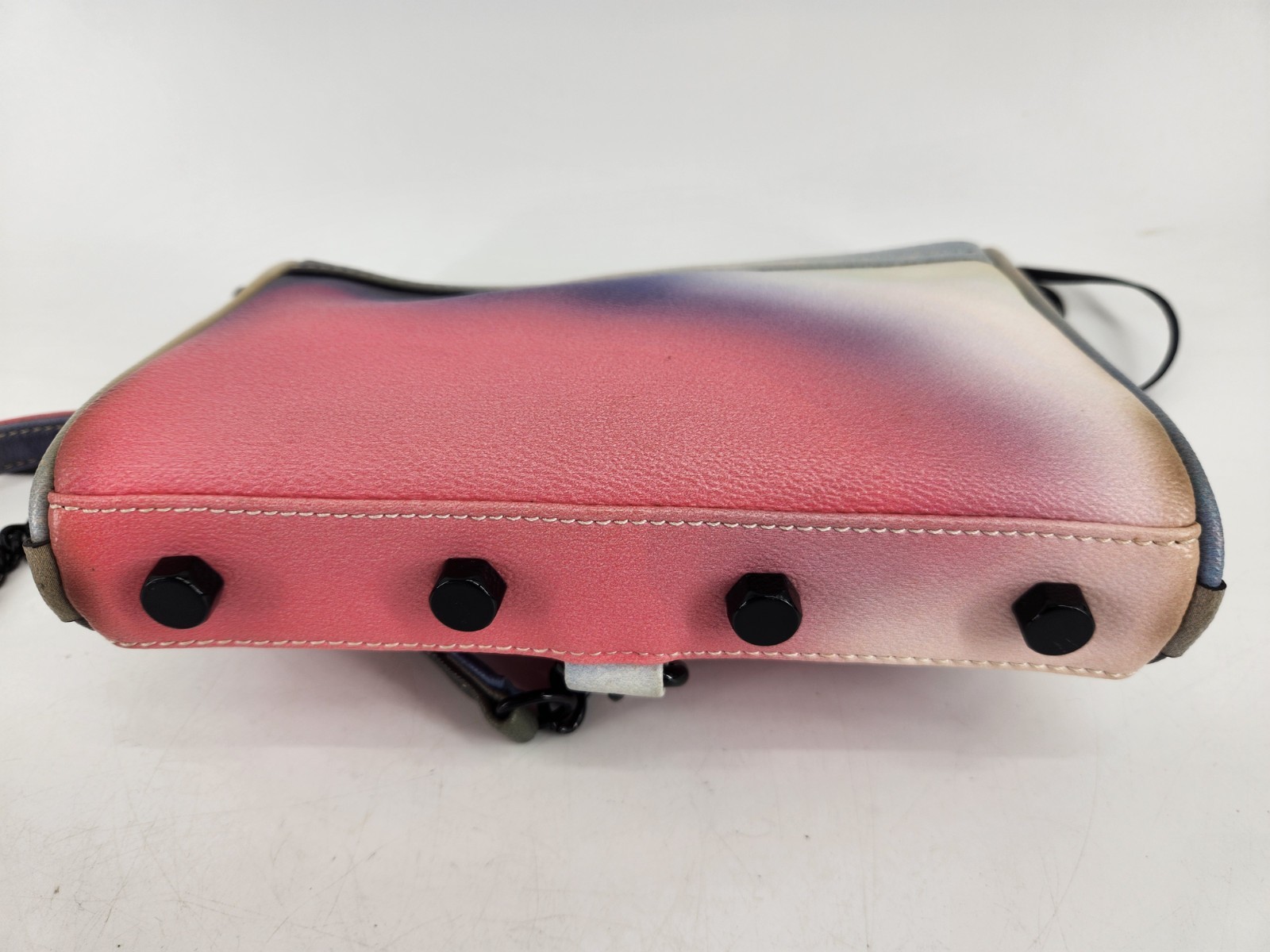 Rebecca Minkoff Mini MAC Convertible Crossbody Bag Pink Blue Graffiti