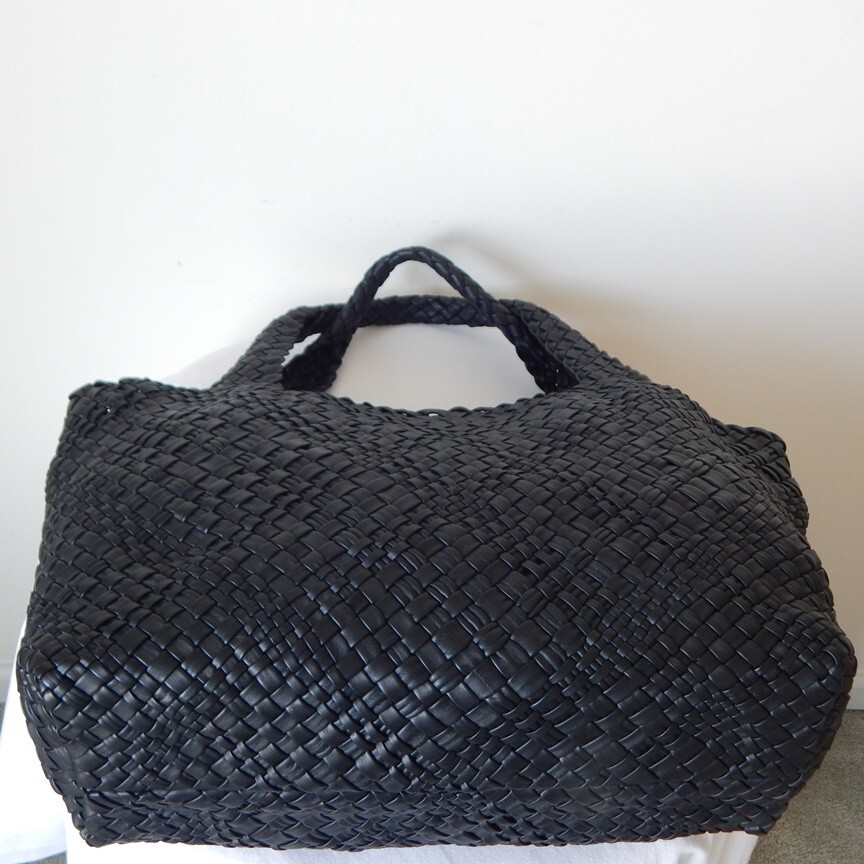 Falor Firenze Leather Hand Woven Large Tote Shoulder Bag Made in Italy NWT RARE
