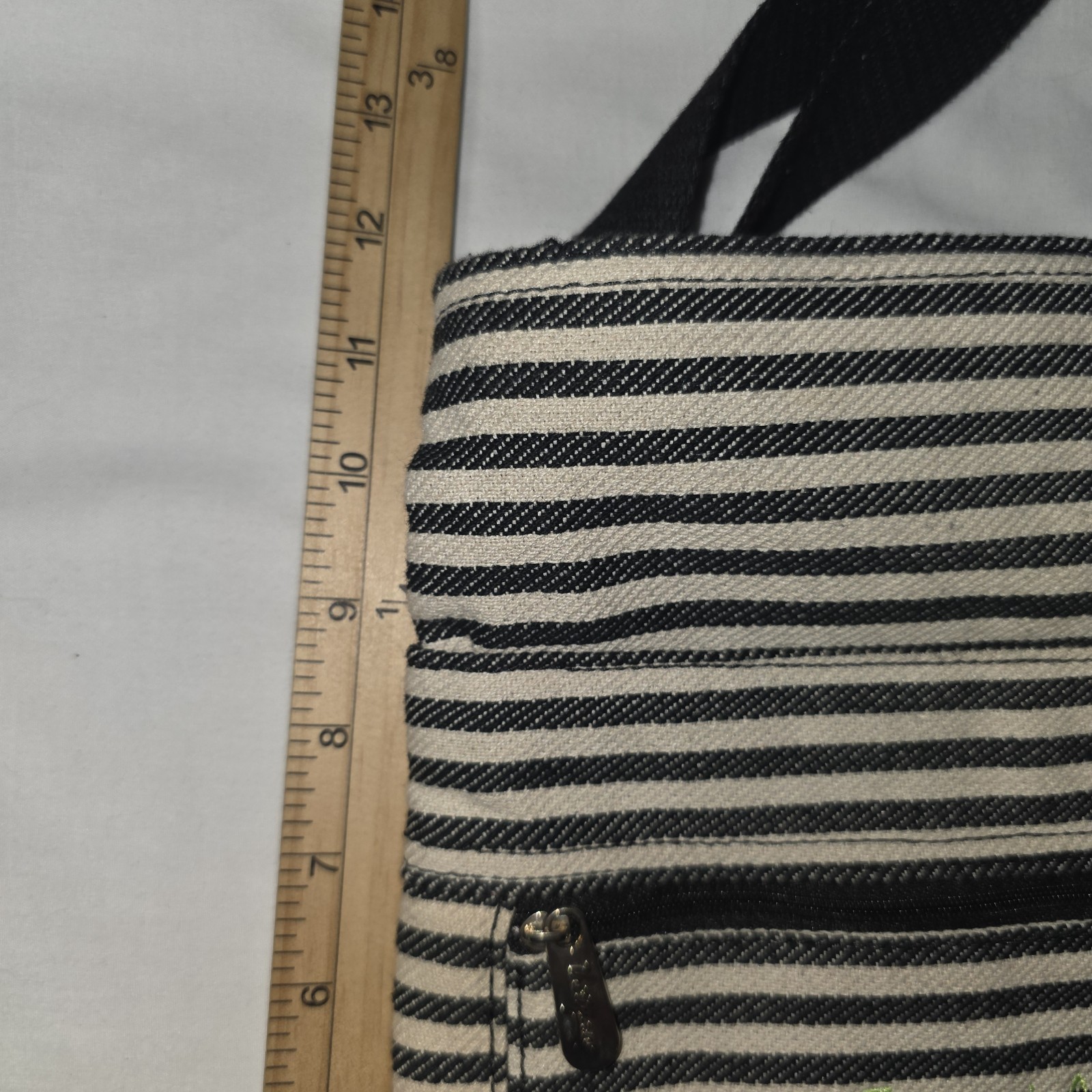 Thirty-One black & cream color crossbody bag purse Forget Adulting Go Camping
