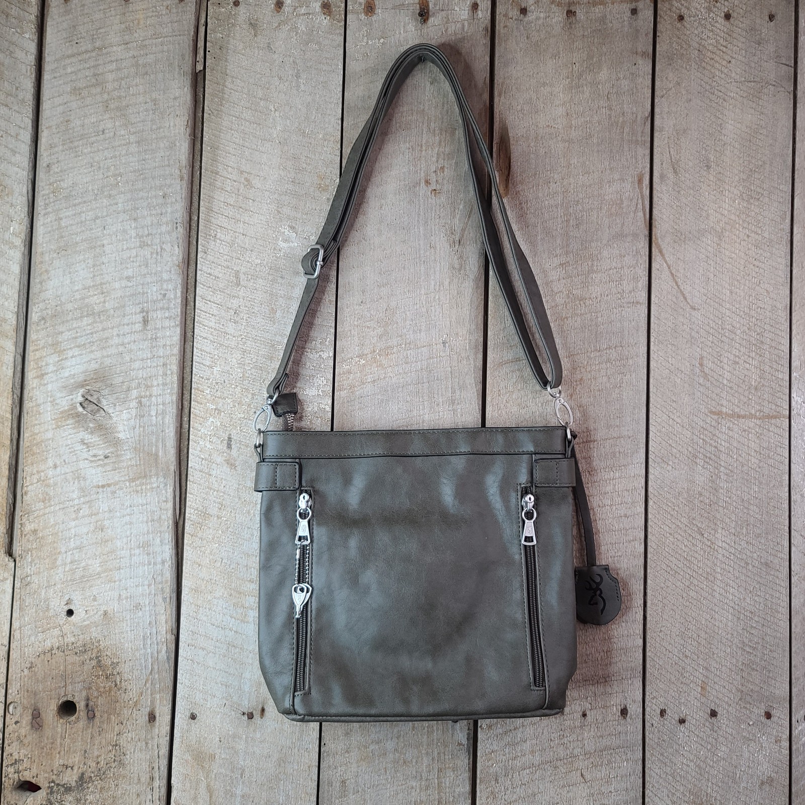 Browning Catrina Concealed Carry Purse Crossbody CCW Gun Handbag Charcoal Gray