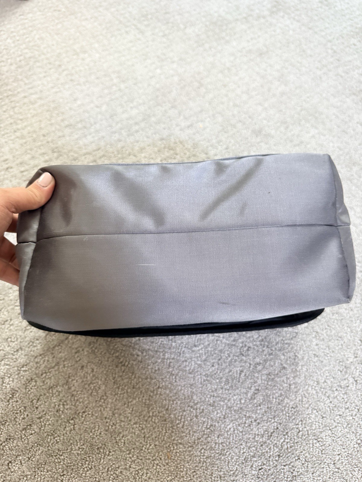 kate spade new york Women’s Shoulder Bag Gray/Black Logo Hook & Loop
