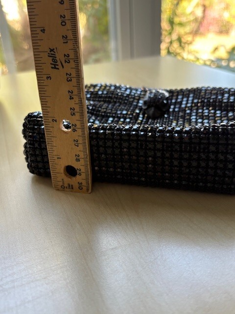 Kurt Geiger London CRYSTAL MINI TOTE BAG BLACK RHINESTONE DRENCH Handbag