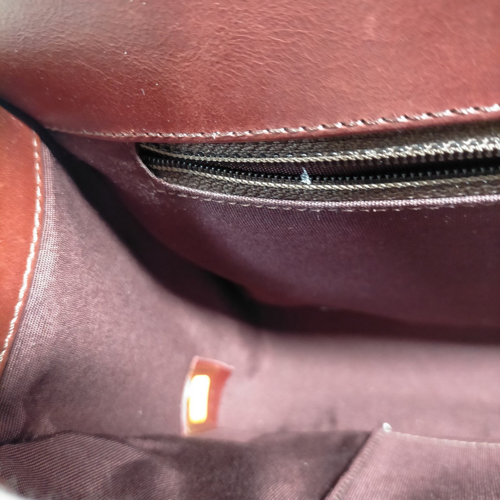 Chanel Shoulder Bag Boy Top handle Brown Leather 4488693