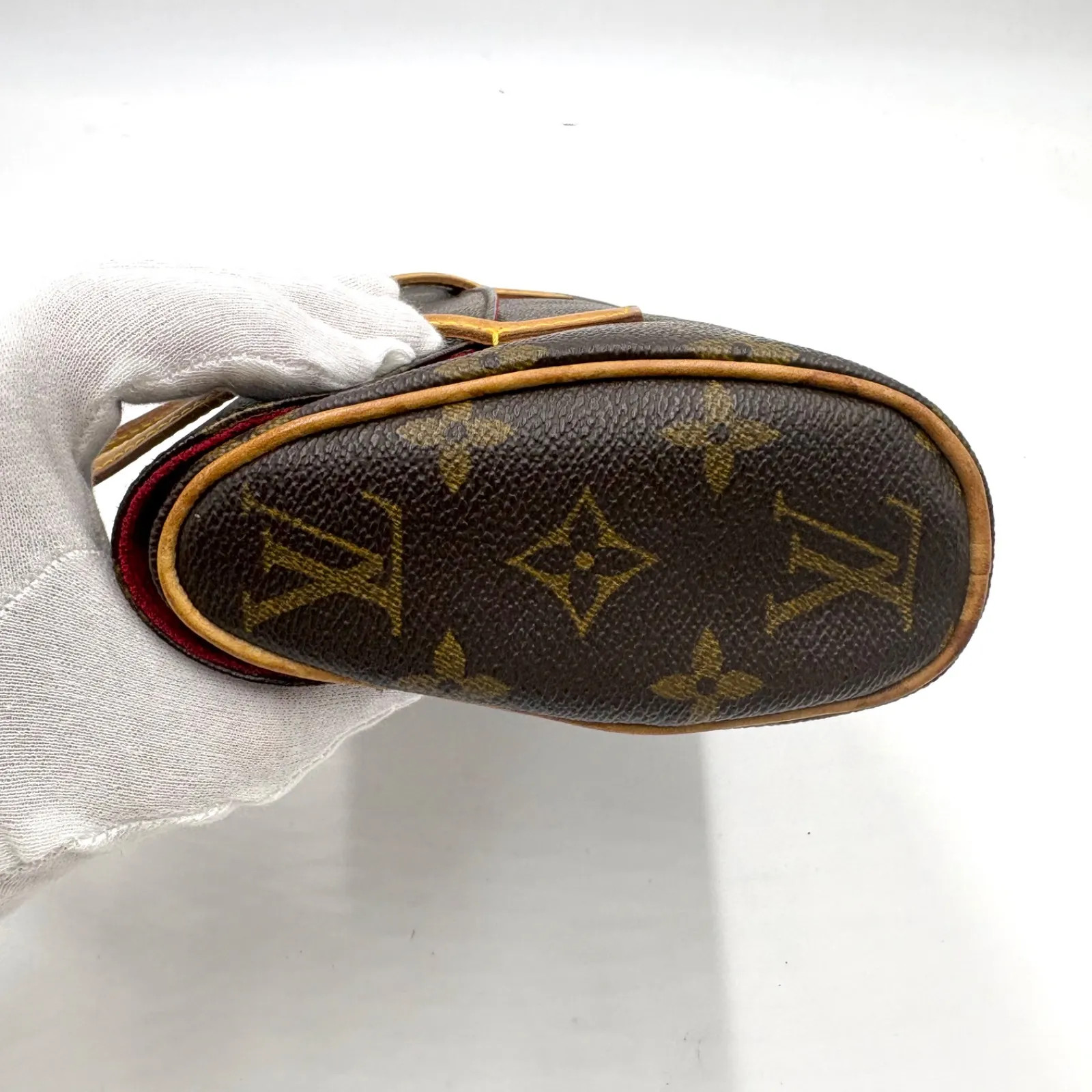 Auth Louis Vuitton Sonatine Monogram Handbag M51902 2Y7781