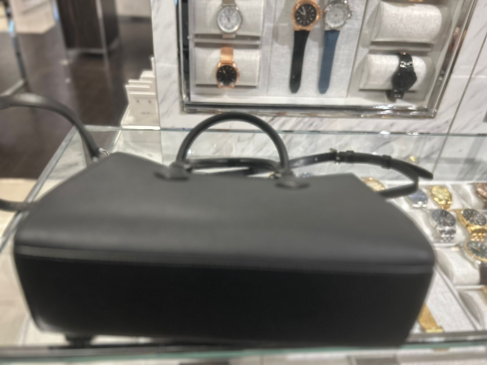 Michael Kors Sheila Silver-Toned Medium Crossbody Satchel Bag Shoulder Black MK