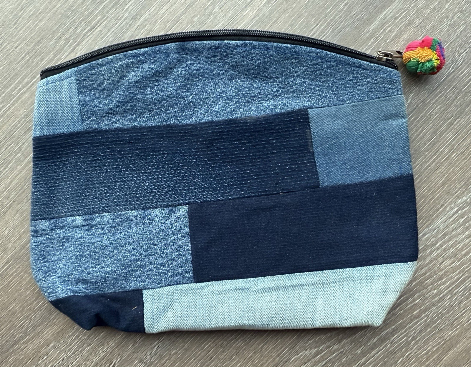 Case Waterproof Cosmetic Toiletry Bag Jeans Tribal Denim Hobo Boho Travel #SS