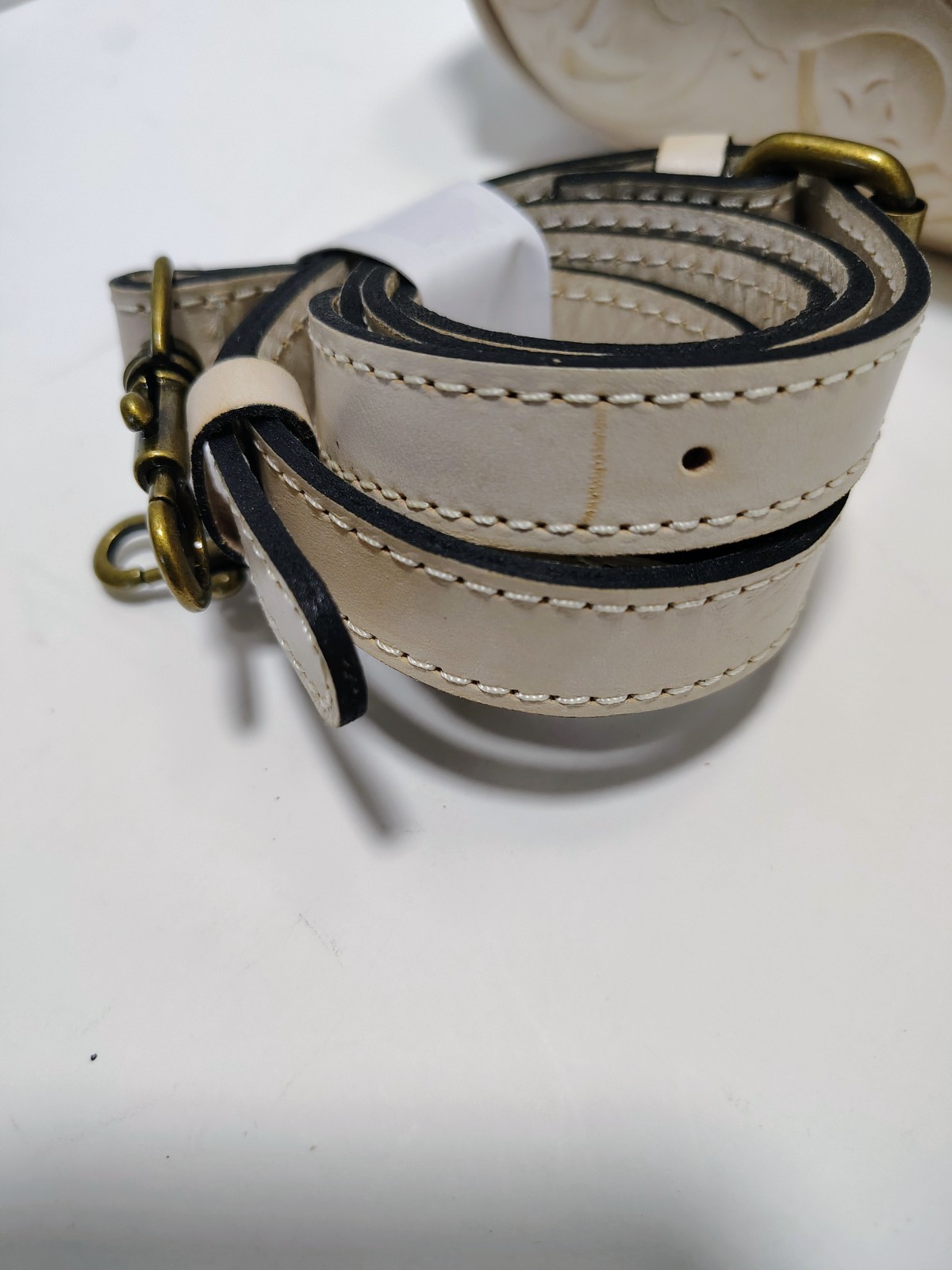 NWT Patricia Nash Gracchi Satchel Chalk White Tooled Leather Bag P384244 MSRP249