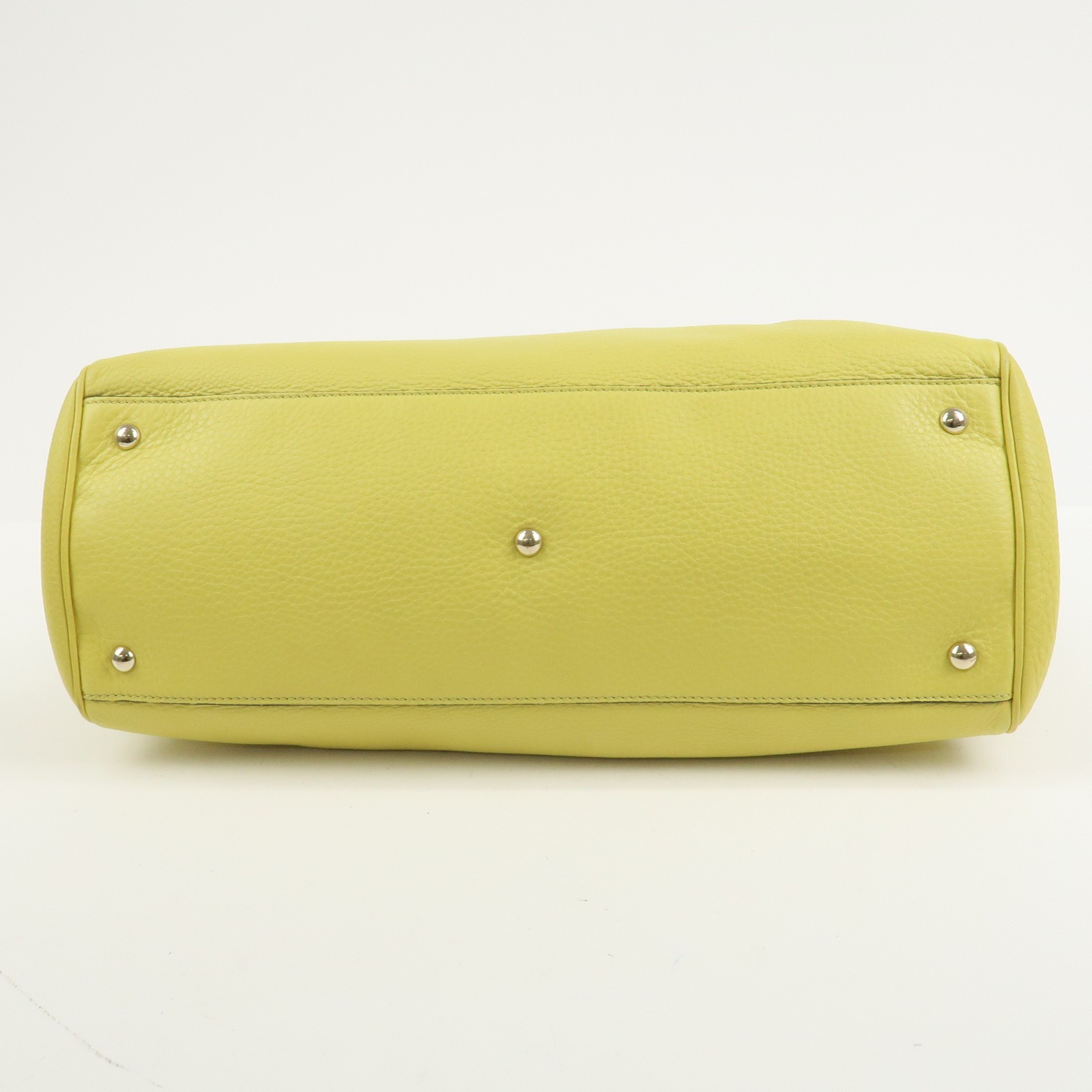 Gucci Bamboo Shopper Large Tote Bag 2WAY Hand Bag Yellow 323658 Auth Used