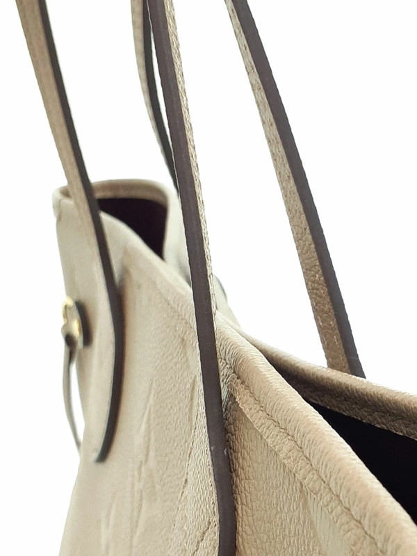 Louis Vuitton Neverfull M45686 Empreinte Leather Gray Tote Bag Women’s #TB2555