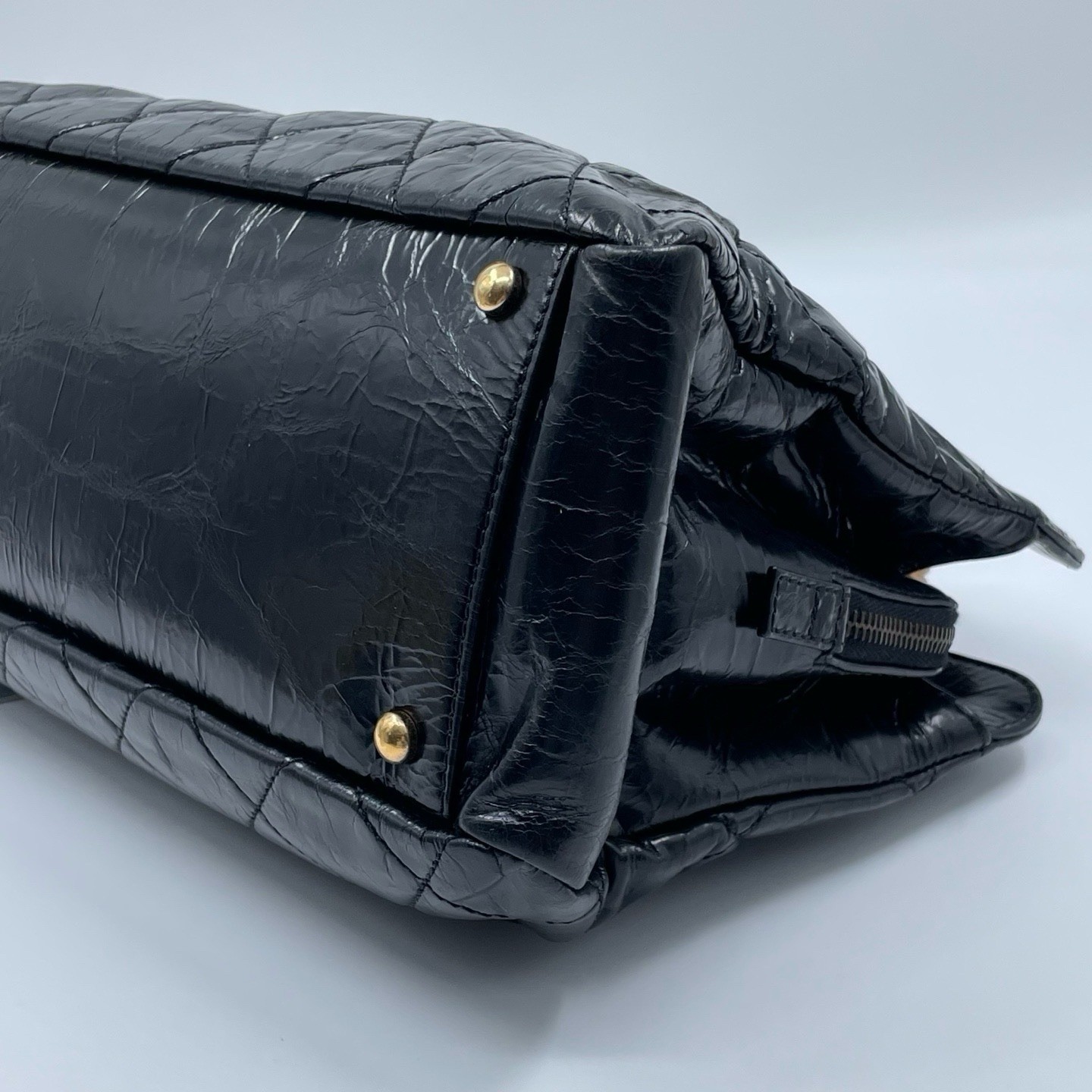 Chanel Tote Leather 2.55 Reissue Calfskin Chain Black Shoulder Bag 032306