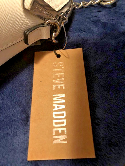 NWT Steve Madden BMaggie Dome Crossbody Purse – White