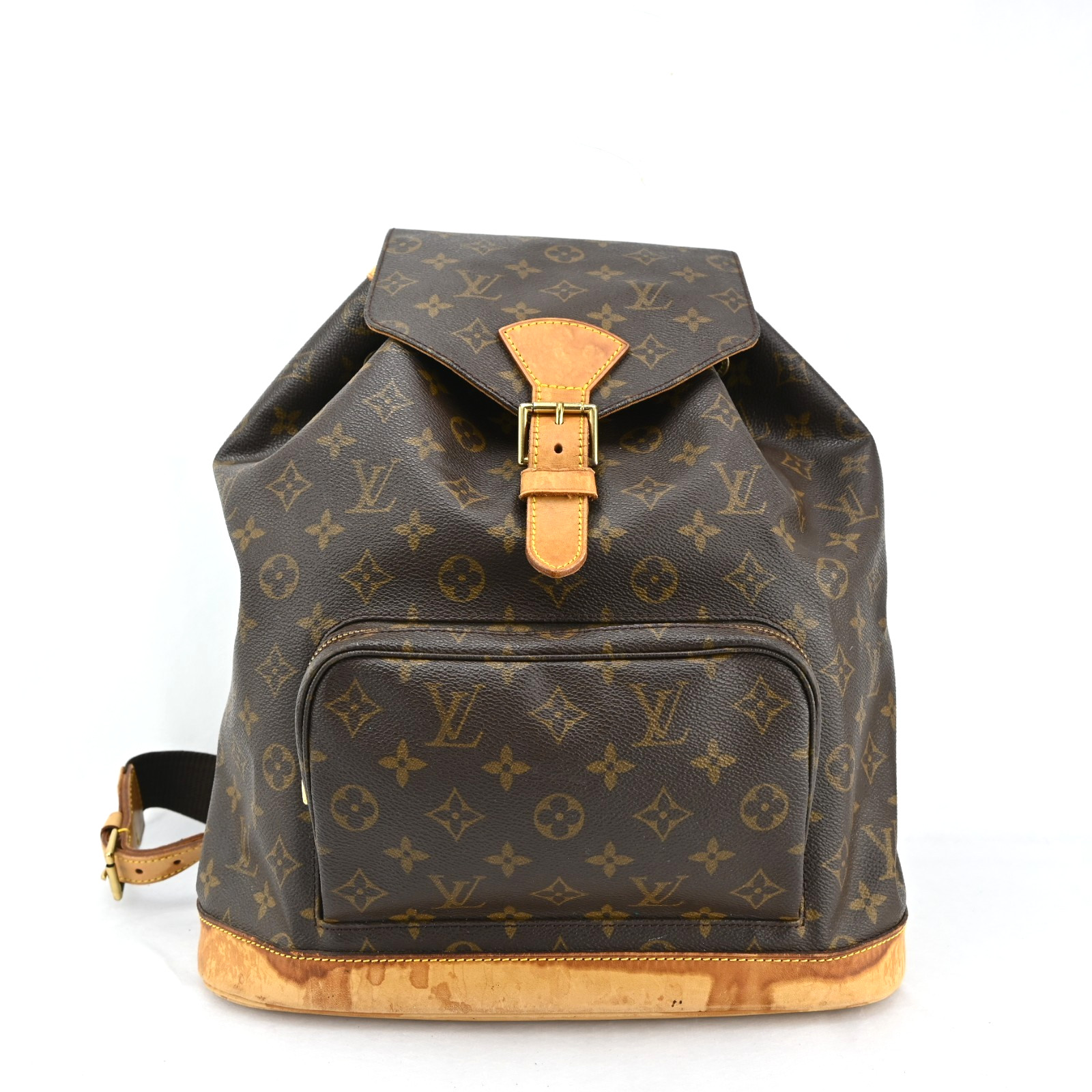 Authentic Louis Vuitton Monogram Montsouris GM Backpack M51135 J3357RT807