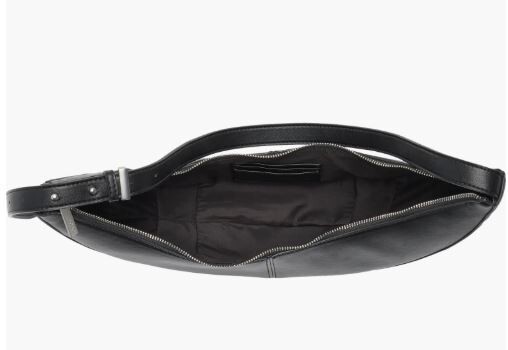 BCBG Black Skinny Crescent Sling Shoulder Bag NWT