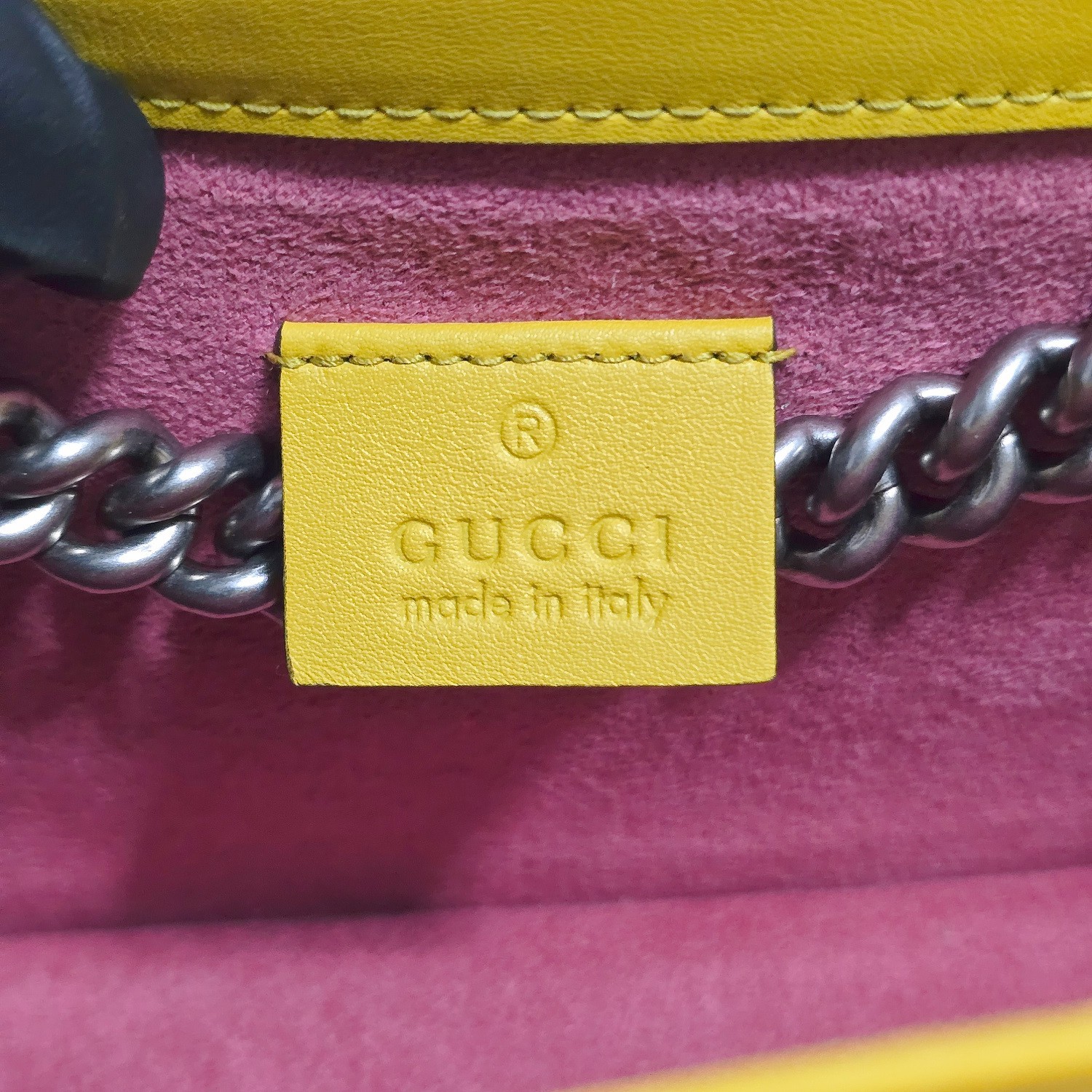 Gucci Small Satin Dionysus Shoulder Bag Yellow | 499623 | MSRP $2850