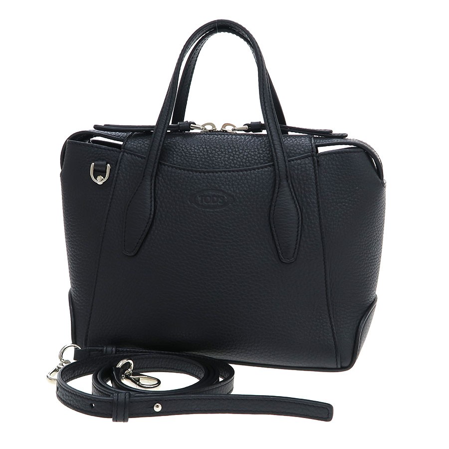 Tod’s Leather Handbag Black Shoulder Bag #SAB15513