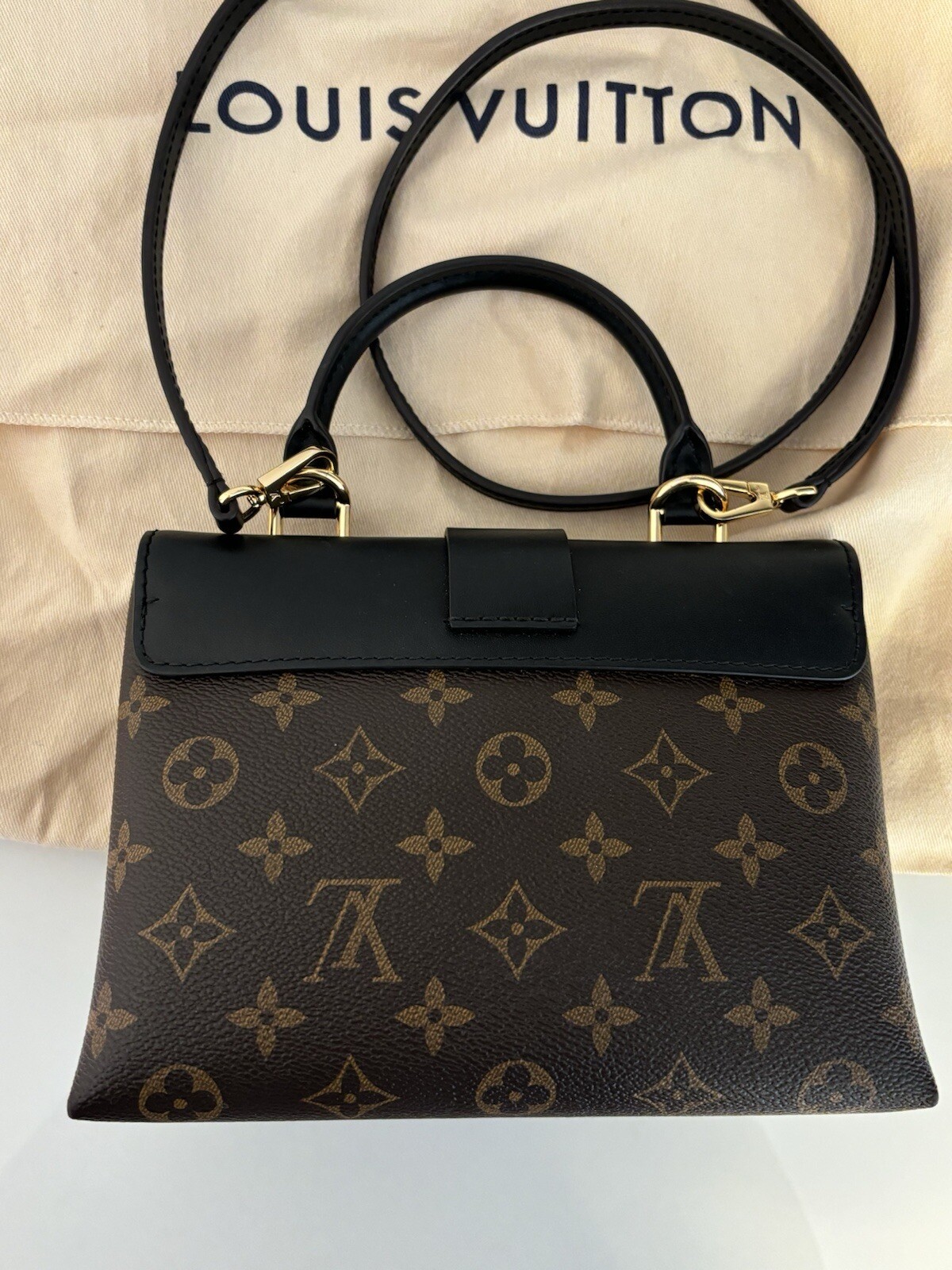 LOUIS VUITTON Locky BB Top Handle Bag Authentic
