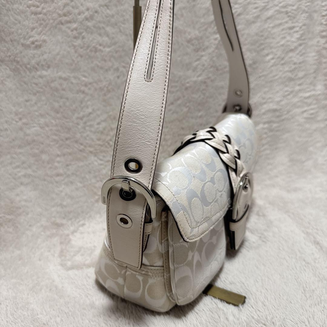 COACH One Shoulder Bag Soho White Off White Signature