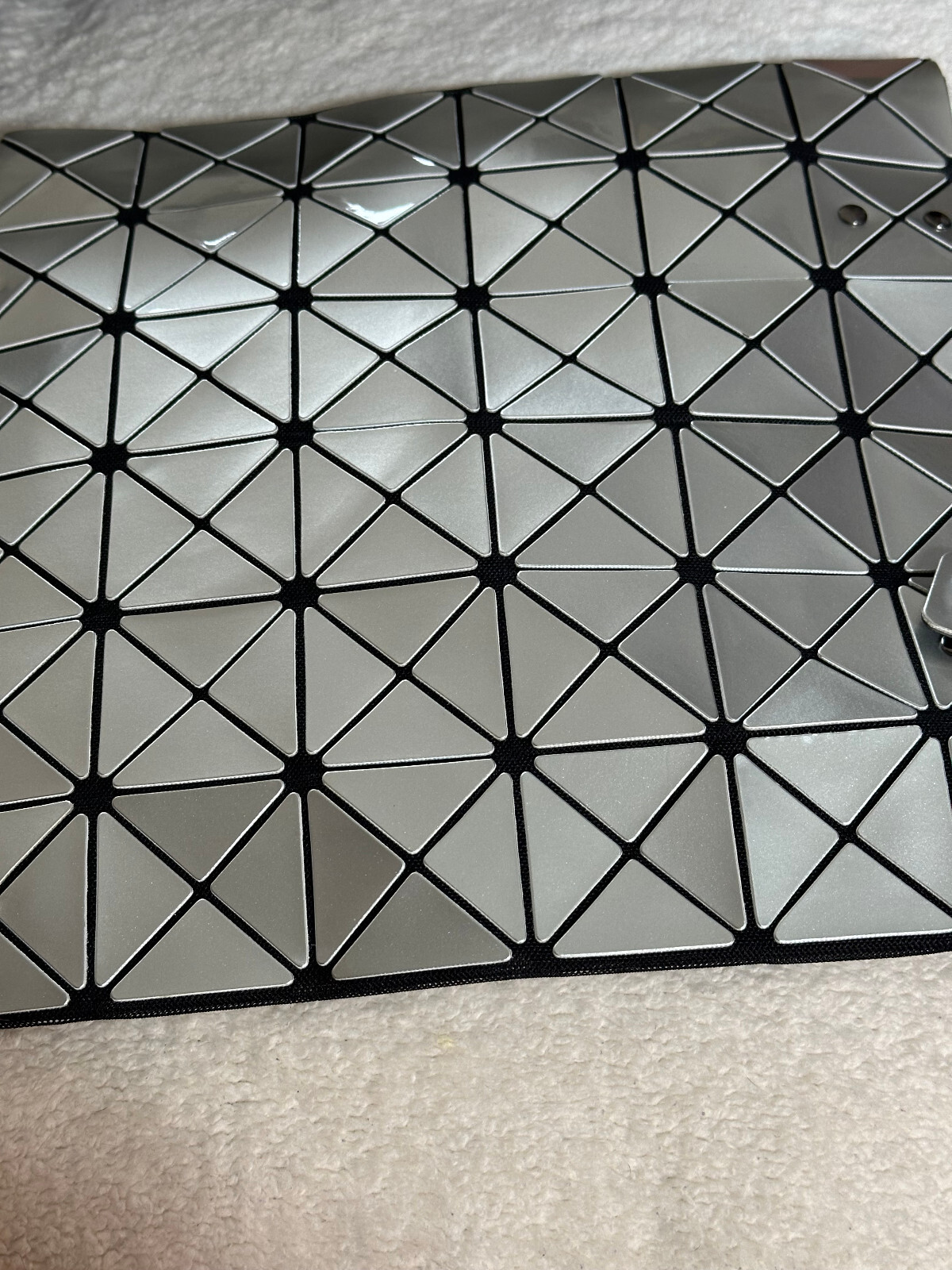 BAO BAO ISSEY MIYAKE PRISM TOTE BAG purse SILVER “as is” read information