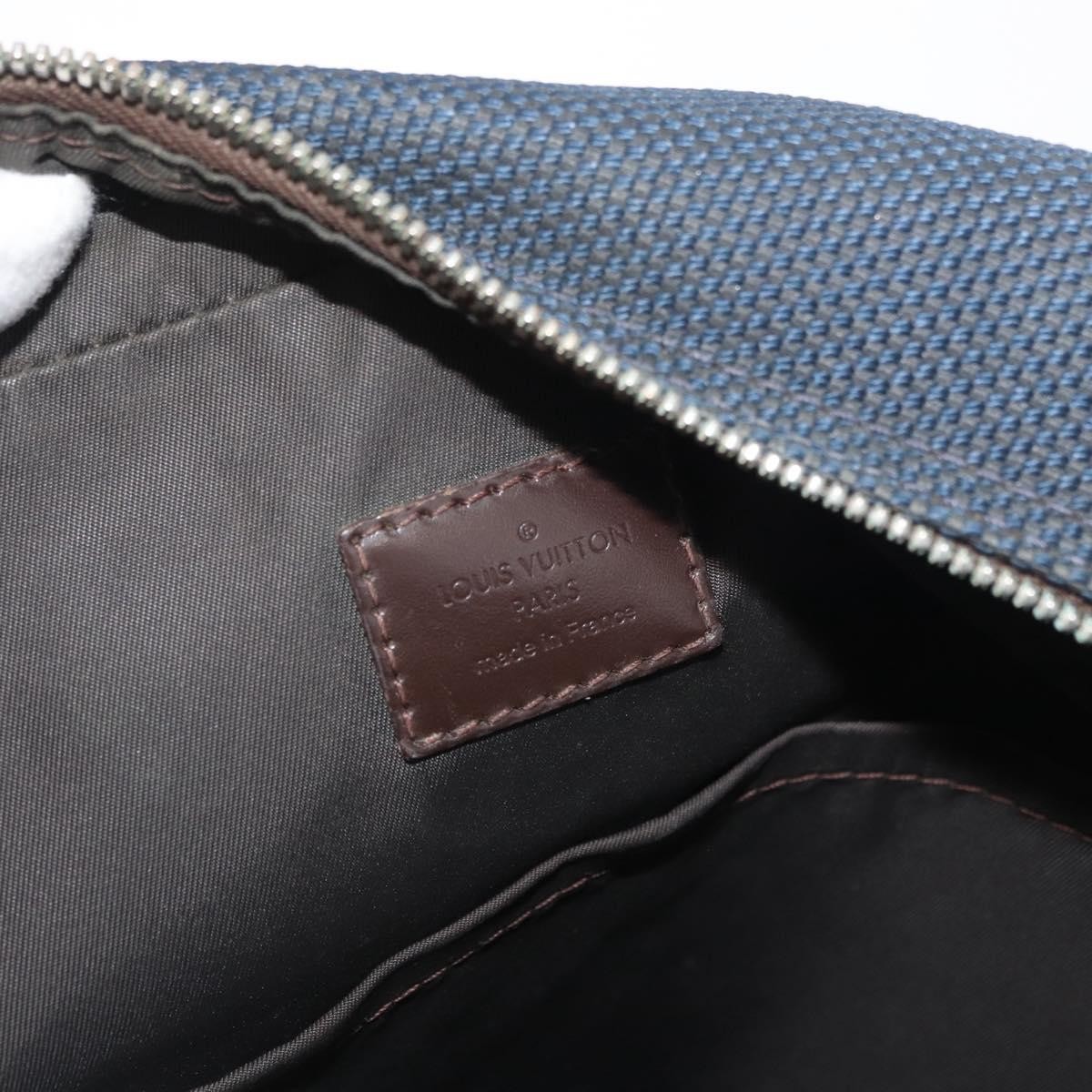 LOUIS VUITTON Damier Geant Pilot Shoulder Bag Blue N41159 LV Auth 160664