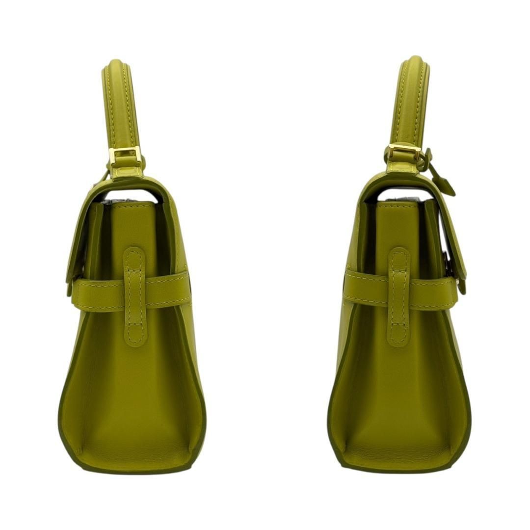DELVAUX Bag: Tempete PM Lime Green W21H17D8cm w/strap mirror;–